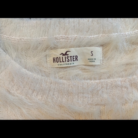 Hollister Cold Shoulder Fur Sweater - Picture 2 of 5